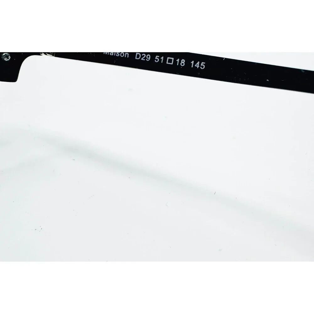 Maison Eyeglasses Mens Black Silver Clubmaster Frames D29 51-18-145